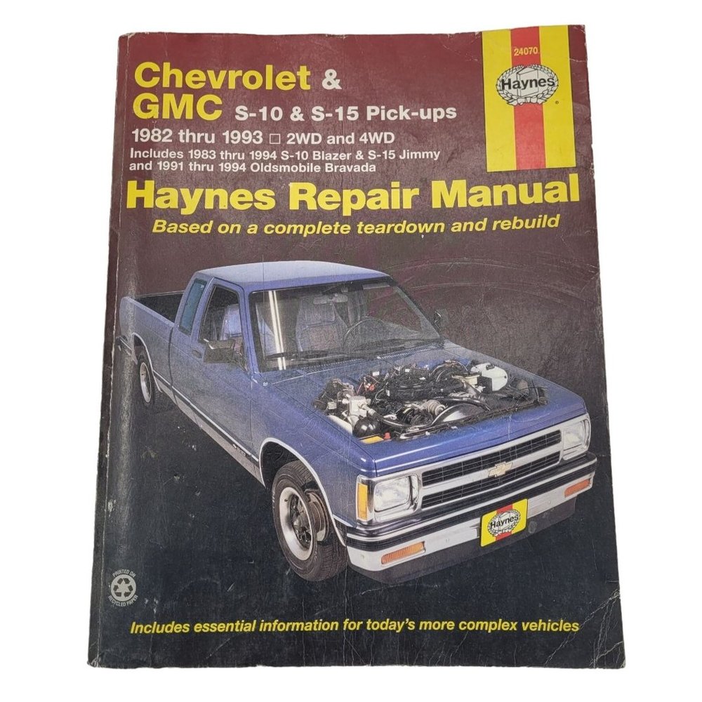 Haynes Chevrolet & GMC S-10 and S-15 Pick-ups Repair Manual  1982 to 1993